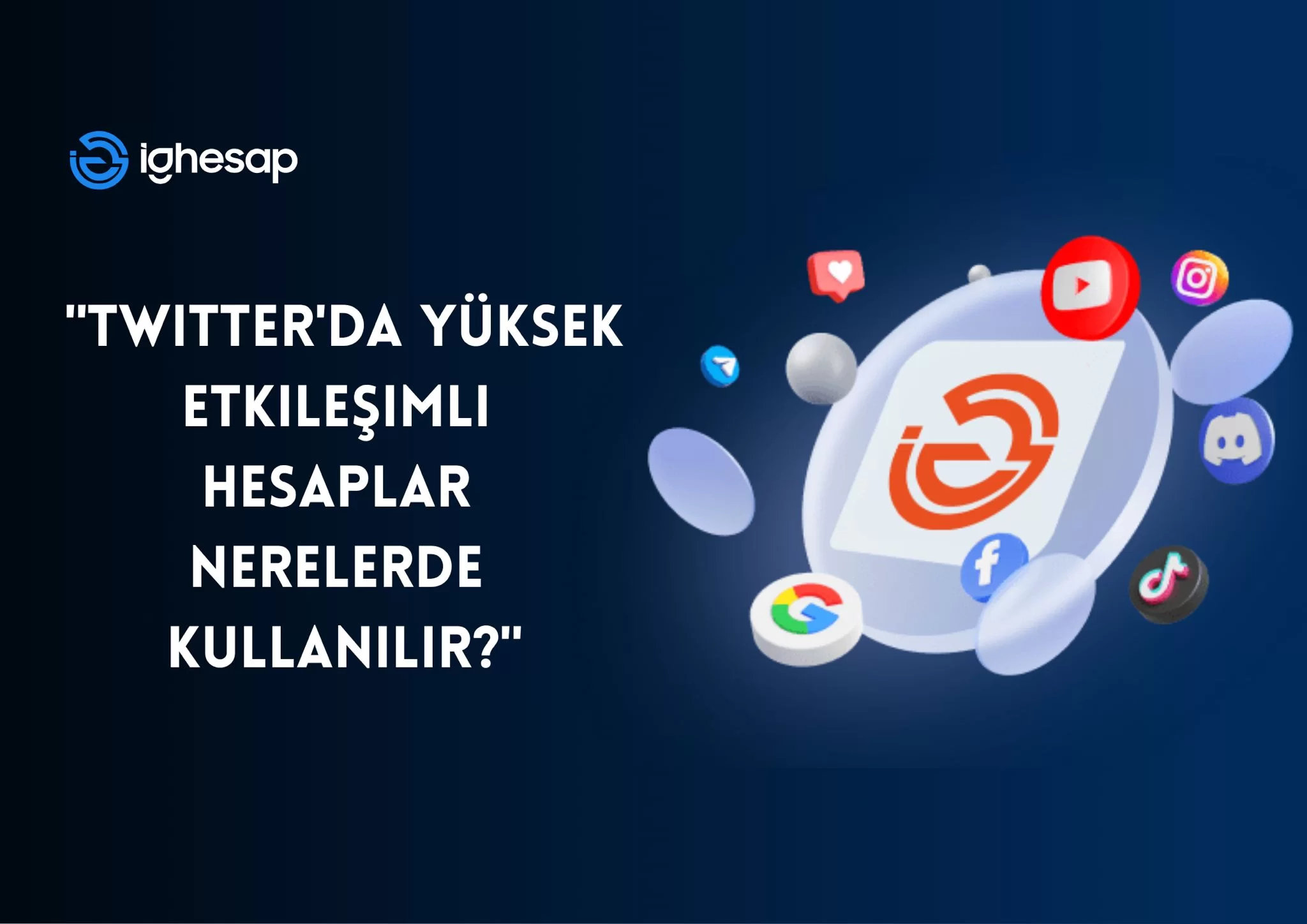 "Twitter'da Yüksek Etkileşimli Hesaplar Nerelerde Kullanılır?" blog yazısı kapak görseli